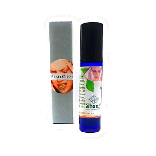 Shanti Aromaterapia Roll On Head Clear Essential Oils Aromatherapy Blend useful refreshing head, mind, concentration, refreshing and relaxing