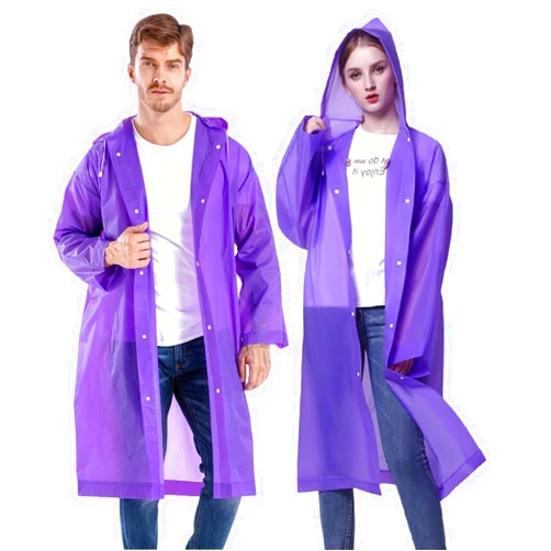 YUNLOVXEE Rain Ponchos for Adults Reusable, 2 Pack Raincoat for Women Men, Waterproof Rain Coat Gear with Hood Drawstring