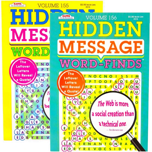 Kappa Hidden Message Word-Finds Set of 2, Volumes may vary (See Seller Comments for Volumes) by Kappa