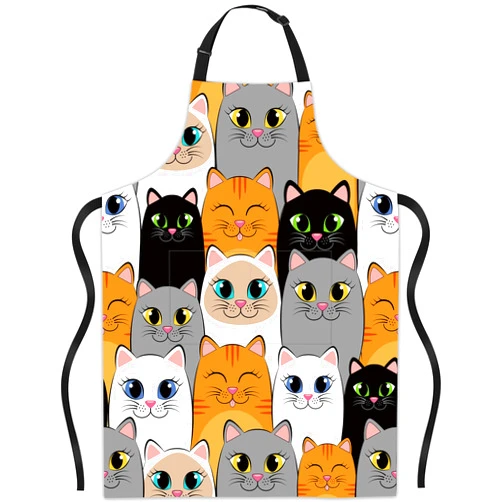 JASAKOO Apron, Gifts for Women Bib Apron with Adjustable Neck Waterproof, Suitable for Kitchen Cooking Gifts