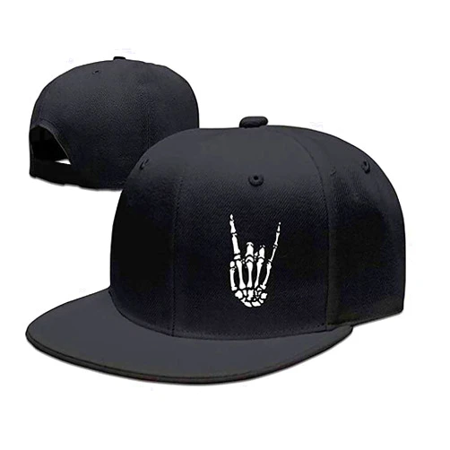 Tijeyi Snapback Hats for Men Baseball Cap Adjustable Flat Bill Trucker Dad Gift Skull Hat