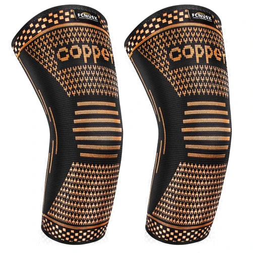 FCNUSX Copper Elbow Brace Compression Sleeve for Pain Relief Men & Women, Arm Support Sleeves Forearm Pain Relief Pads Braces for Tendonitis, Tennis & Golfers Elbow Treatment, Arthritis, Weight lifting