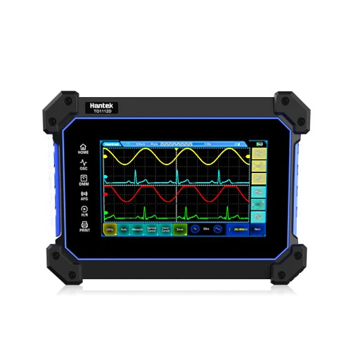 Hantek TO1112D Touch Screen Tablet Oscilloscope, 2 Channel Handheld Digital Oscilloscope with Signal Generator and Multimeter, 110MHz