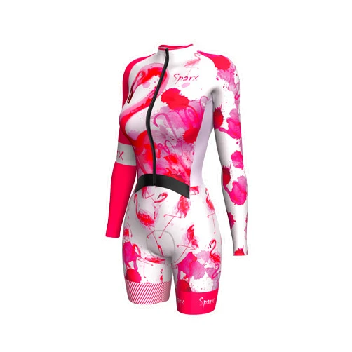 Sparx Sports Sparx Premium Women Cycling Skinsuit Padded Speedsuit Women One Piece Cycling Kit