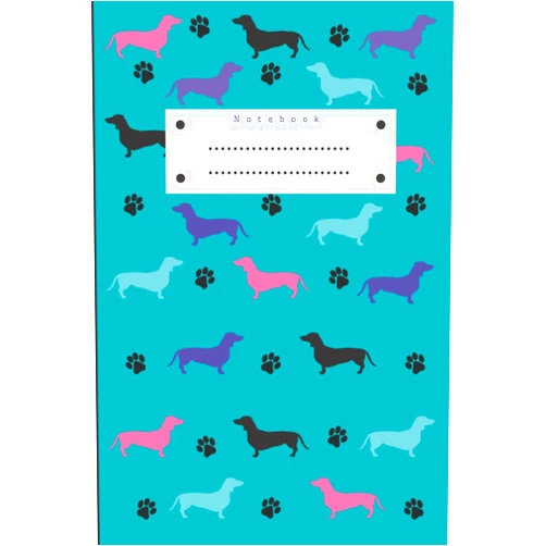 P K Grencel Lined notebook with a dachshund motif. For children, girls and women who love dachshunds.: In addition, several dozen interesting facts about dachshunds that you probably do not know.