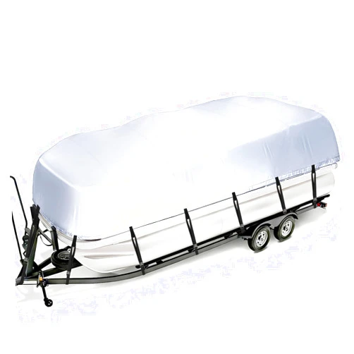 I COVER iCOVER Trailerable Pontoon Boat Cover, Fits 17 to 28ft Long & Beam Width up to 102in Pontoon Boat with Storage Bag