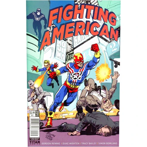 Titan Fighting American (Titan, 2nd Series) #2C VF/NM ; Titan comic book | Duke Mighten Variant