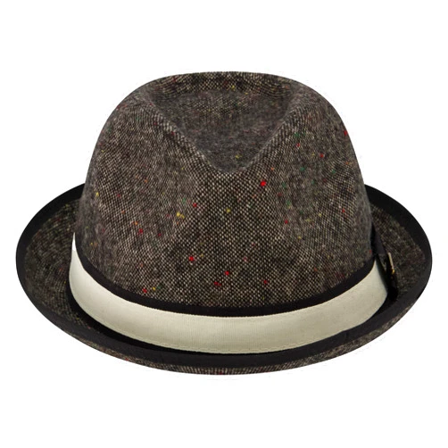 True Religion Fedora Hat, Wide Brim Fedora Fashion Hat for Men and Women, Grey, Small/Medium
