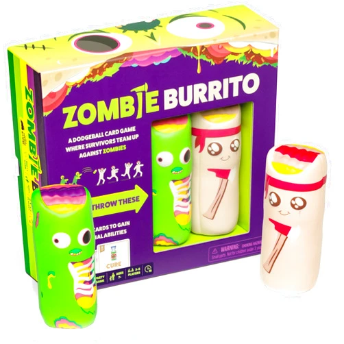 Exploding Kittens LLC Zombie Burrito by Exploding Kittens - 3-6 Players - Ages 7+ - 15 Minutes to Play - Dodgeball Zombie Card Game - Party Game, Ideal for Family Night, Kid and Adult