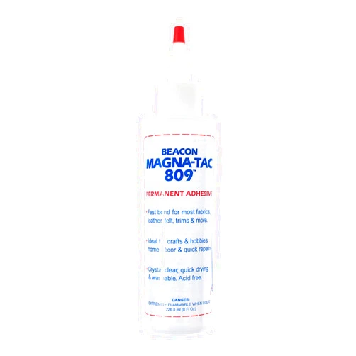 BEACON Magna-Tac 809 Permanent Adhesive - Trusted Fabric Glue for Fashion Design and Quick Clothing Repairs, 8-Ounce