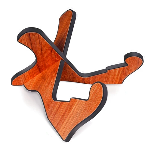 M MUSI Wooden Guitar Stand, Universal Guitar Holder for Acoustic Guitar, X-Frame Musical Portable String Floor Display Instrument Wood Guitar Stand with Foam Edges for Acoustic Classic Guitar