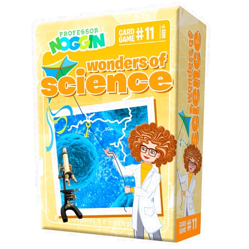 Outset Media Professor Noggin's Wonders of Science Trivia Card Game - an Educational Based Card Game for Kids - Trivia, True or False, and Multiple Choice - Ages 7+ - Contains 30 Cards