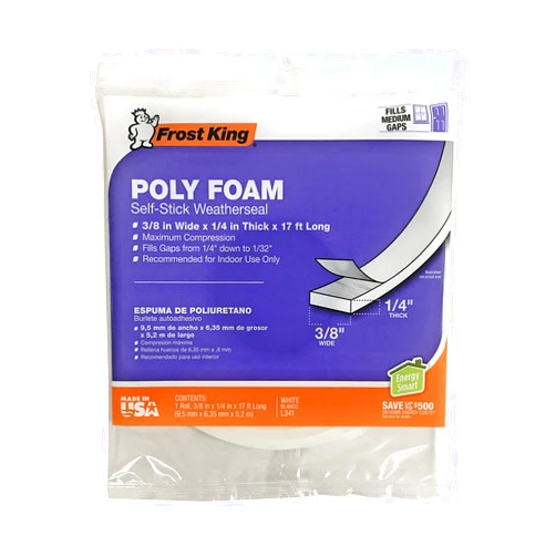 Frost King L341H Polyurethane Foam Tape, 3/8
