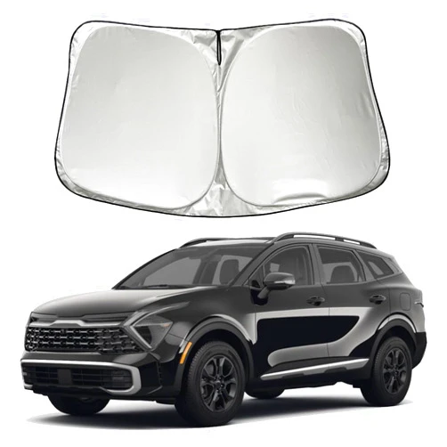 Szyuchen Car Windshield Sun Shade Sunshade Compatible with Kia Sportage 2023-2024 Sorento 2011-2020 2021 2022 2023 2024 EX Hybrid SX Prestige LX X Line Accessories, Car Front Window Sun Shield