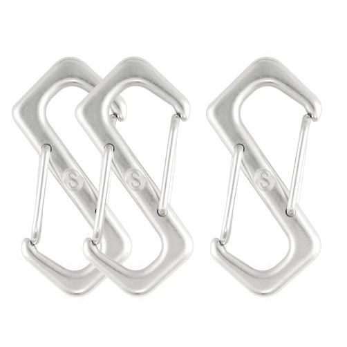 Shonan.Systems SHONAN S-Shaped Wire Gate Carabiner, 2-1/3