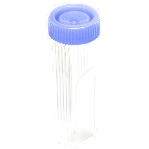 Caplugs Evergreen 240-5400-L8K – Slide-Fix™ Slide Jars, 1000 Pack, 4 Places, Diameter 30 mm x Height 98 mm, Lavender Polyethylene Caps, Natural Polypropylene Co-Polymer Jars, Medical, Labware