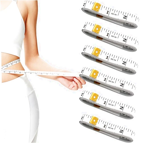 Wangzzniu 6 Pack Soft Tape Measure Dual Scale Sewing Tape Measure 150cm/60inch Cloth Flexible Ruler for Weight Loss Medical Body Measurement Tailoring Crafts Supplies