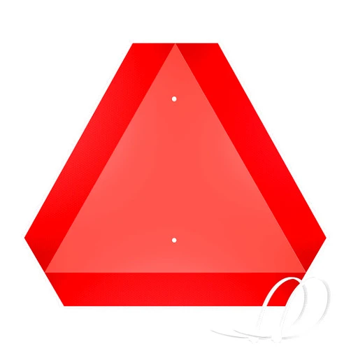 Bestune Slow Moving Vehicle Sign Triangle Sign - SMV Sign for Golf Cart,UTV/ATV/RTV,Tractor&Farm equipment - Highly Reflective Up to 7 Years,14