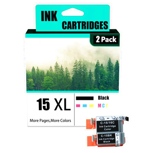 KFLXJW BCI-15 BCI-16XL Ink Cartridges Compatible for Canon I70 I80 PIXMA IP90 Printer High Yield Cartridge Replacement Refill Combo Pack Inkjet Printers