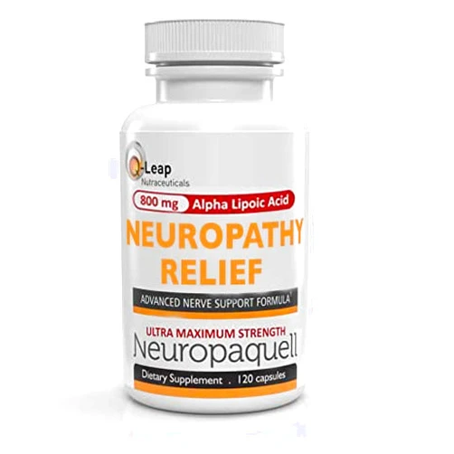Platinum Health Alpha Lipoic Acid for Neuropathy Nerve Pain Support, Supplement, B Vitamins, L Arginine, All Natural Maximum Strength Neuropaquell for Discomfort in Feet, Hand, Toes,120 Capsules,800mg
