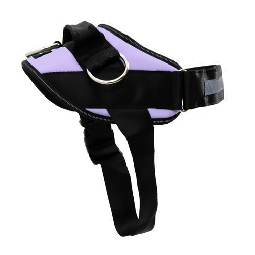 ShawnCo Essential Dog Harness, No-Pull Pet Vest with 3 Leash Clips, No Choke, Reflective, Adjustable and Padded, for Easy Walking and Training for Small, Medium and Large Dogs (ICY Lilac, S)
