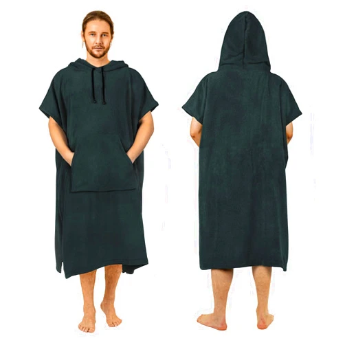 Zingtto Surf Poncho Changing Robe Extra Large Thick Towel Poncho for Men Women with Hood Pocket for Beach Swimming, 47