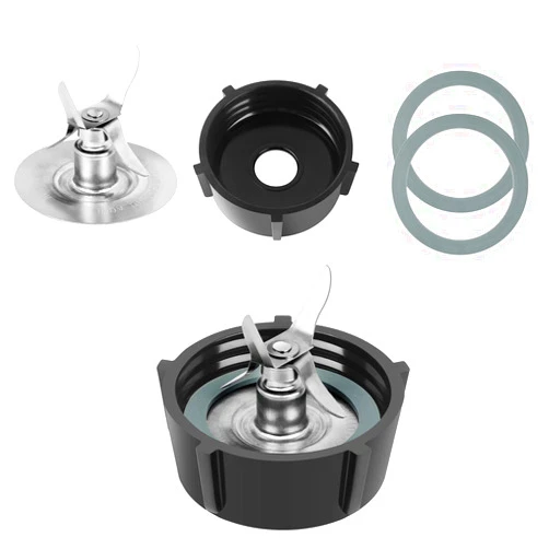 HenSinTc Replacement Parts For Oster Osterizer Blender Blades with 4902 Blender Jar Bottom & 4 Point Fusion Blade 4980 & 2 Pcs O Ring Rubber Seal Gasket