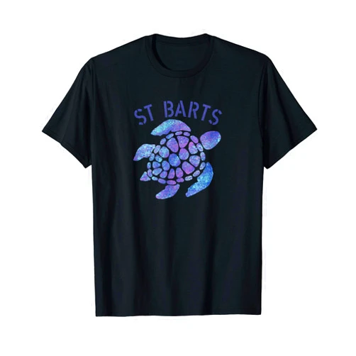 St Barts Vacation Beach Designs St Barts Beach Design / Tribal Turtle Gift T-Shirt