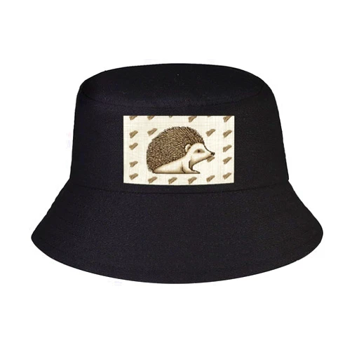 BTCOWZRV Hedgehog Sun Hats for Women, Quick Dry Foldable Fisherman Hat for Outdoor, Breathable Wide Brim Hiking Cap for Men, UV Protection Hat for Beach, Travel Black
