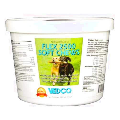 Vedco Canine Flex 2500 Joint Support for Dogs (120 Soft Chews)