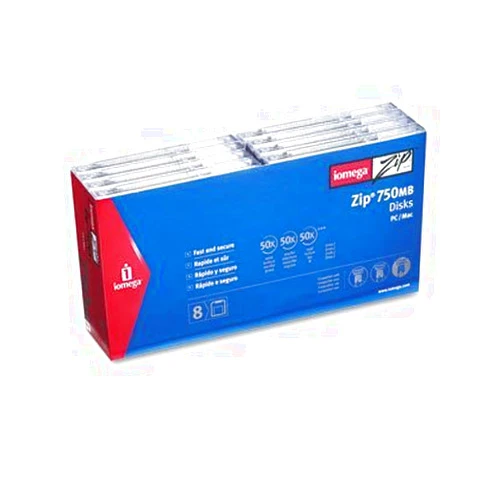 iomega 750MB, 8/pk Zip Disk - IBM/Mac Compatible