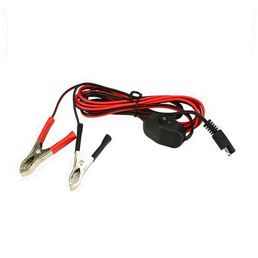 Tata.Meila SAE to Alligator Clips Wire Harness with OnOff Switch 12V24V Quick Disconnect Extension Cord for Pump Motorcycle Car Battery Solar Panels, Use On Lawn and Garden Sprayers, 8.2Ft2.5M