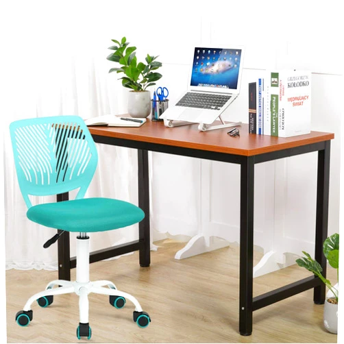 HOUSEINBOX.COM HouseInBox Low-Back Office Chair, Adjustable Rolling Swivel Computer Task Chair Lumbar Back Support, Green