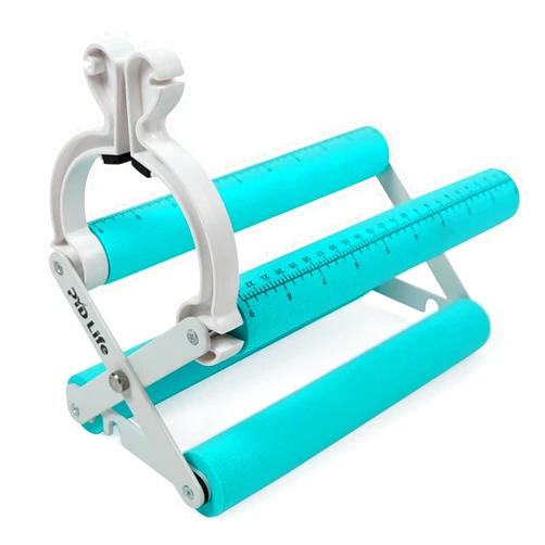 PYD Life Cup Tumbler Cradle Holder for Sublimation Craft Mint Green with White Plastic Tumblers Cups Clamp Clip,with Foam Measurements 3 Adjustable Width
