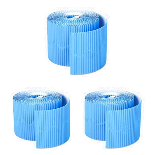 Pacon Bordette Decorative Border, Brite Blue, 2-1/4