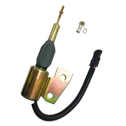KEYOPO Shut Off Solenoid 12V 3991167 3964627 SA-4941-12 87420952 J991167 J932529 for Hyundai Cummins 4BT Case IH 1150H MX100 MX120 MX150 580M 1840 70XT 85XT 550G 586E 580SL 1840 5120 5130 5140