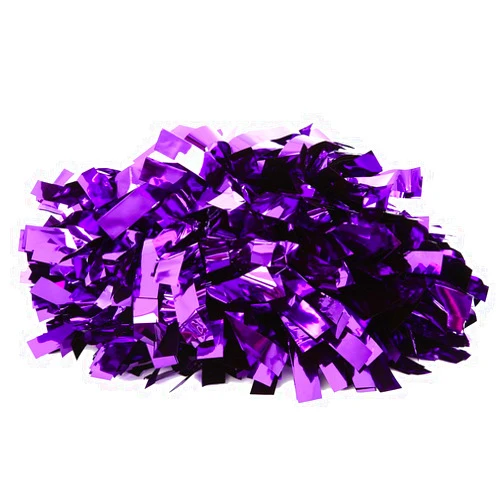 Just For Kix 6 Inch Solid Metallic Dan6-Inch Solid Metallic Pom, Just For Kix, Dance and Cheer Pom Poms, Durable Baton Handle, Lightweight Pom Pom, 10 Metallic Colors Available