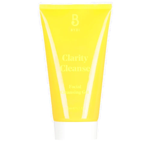 BYBI Beauty Clarity Cleanse Face Gel Cleanser for Clogged Pores - Vegan Facial Cleansing Gel - Blackhead Remover & Face Wash - Non-Drying Salicylic Acid & Prebiotic Formula - 150ml