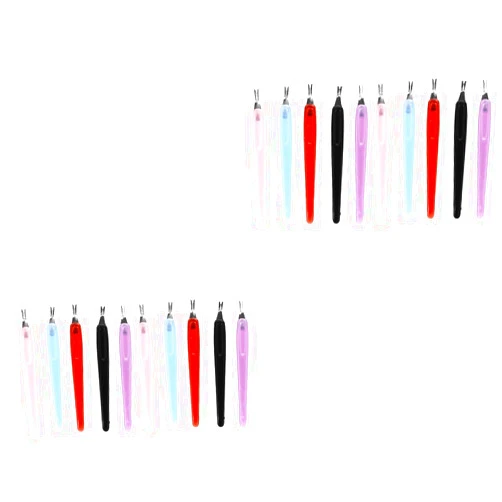 FOMIYES 100pcs Stainless Steel Professional Cuticle Trimmer Cuticle Pusher Cuticle Remover Dead Skin Practical Nail Art Tools for Women Men 5 Colors