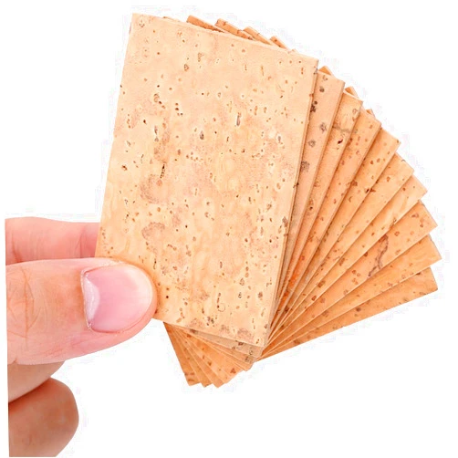 Tbest Alto Sax Neck Cork, 10 Pcs Universal Sax Neck Joint Cork Sheet for Alto/Soprano/Tenor Saxophone