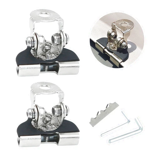 Luminuti Car Led Light Bar Mounting Brackets ， Car Hood Light Bar Non-Destructive Fixing Bracket, Adjustable Led Light Shock Absorber Bracket, Universal Grille Light Bracket Accessories for Most Cars Silver
