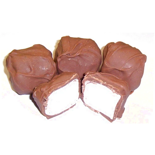 Scott's Cakes Milk Chocolate Covered Marshmallows in a 1 Pound Plastic Deli Container