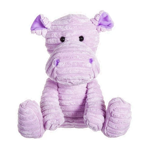 Apricot Lamb Toys Plush Corduroy Hippo Stuffed Animal Soft Cuddly Perfect for Child（Corduroy Hippo, 9 Inches）