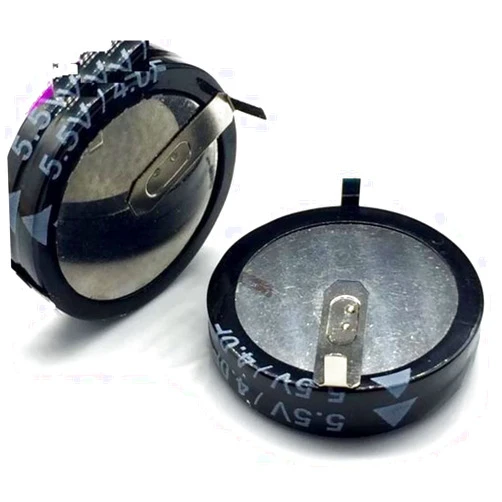 LABDIP Capacitor kit 10Pcs Ultra Capacitor 5.5v4f Capacitor 5.5V 4F H Style Through Hole Capacitor capacitors Electronic Devices