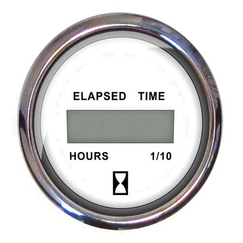 Faria 13815 Chesapeake Stainless Steel Digital Hourmeter (12-32 VDC) - 2