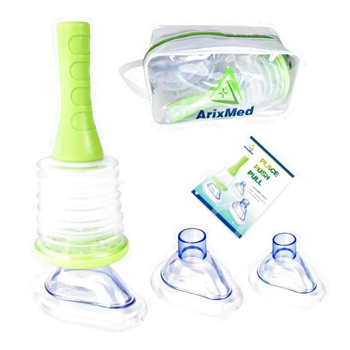 ArixMed Choking Rescue Device, Portable Airway Suction Device for Children and Adults, First Aid Kit for Kids and Adults - Travel Kit