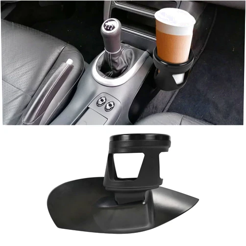 BILLFARO Cup Holder with Base Mount, Center Console Left Hand Drive Side Passenger Drink Cupholder Insert for Porsche Boxster 986 1997-2004 for Porsche 996 1999-2004