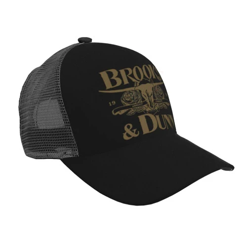 DRFTGV Brooks Singer Dunn Unisex Mesh Baseball Cap Dad Trucker Adjustable Fit Cap Hats for Men Women Black