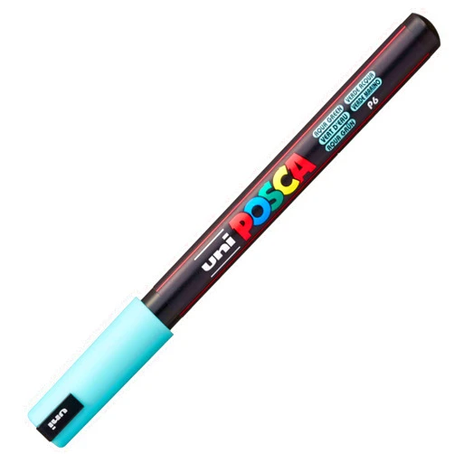 uni-ball Uni POSCA 181767 Marker with Extra Fine Nib 0.7 mm Line Width Aqua Green