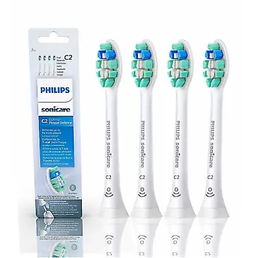 PRIVO FOR PRIVACY Optimal Plaque Control Toothbrush Head,HX9023/65,Compatible with Philips Standard Sonic Brush Heads for DiamondClean,3 Series Gum Health,FlexCare,Healthy,White,4 Pack